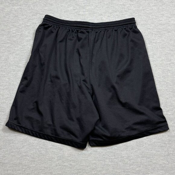 ProSpirit Mens Black Mesh Basketball Shorts Elastic Waist Drawstring Size Large - Picture 2 of 10